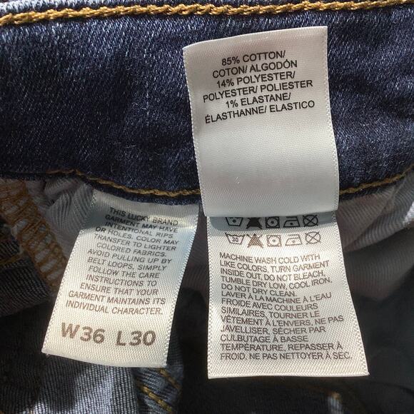 Lucky Brand 410 Straight Jeans Denim Men’s 36x30 — Classic, Casual, Everyday - Picture 5 of 10